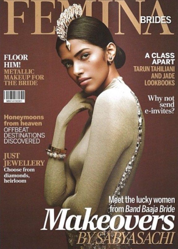 Pooja Mor en la portada de Femina Magazine