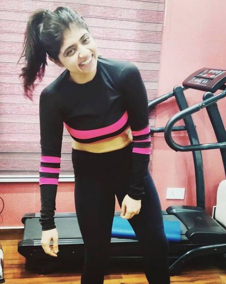 Ridhima Arora dentro del gimnasio