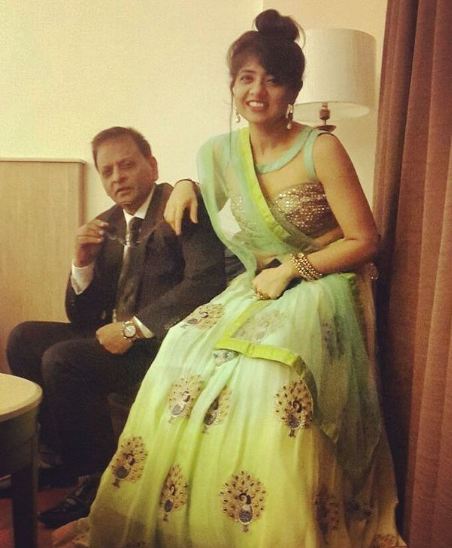 Ridhima Arora con su padre