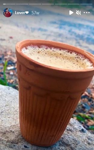 Historia de Instagram de Robin Jindal (Oye Indori) sobre el t&eacute;