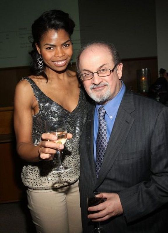 Salman Rushdie con Pia Glenn
