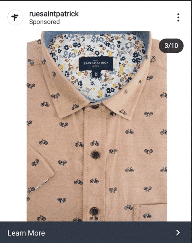 Camisa rosa claro Rue Saint Patrick
