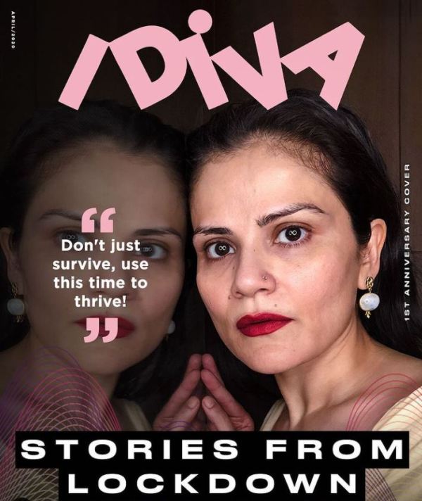 Vasudha Rai en la portada de una revista