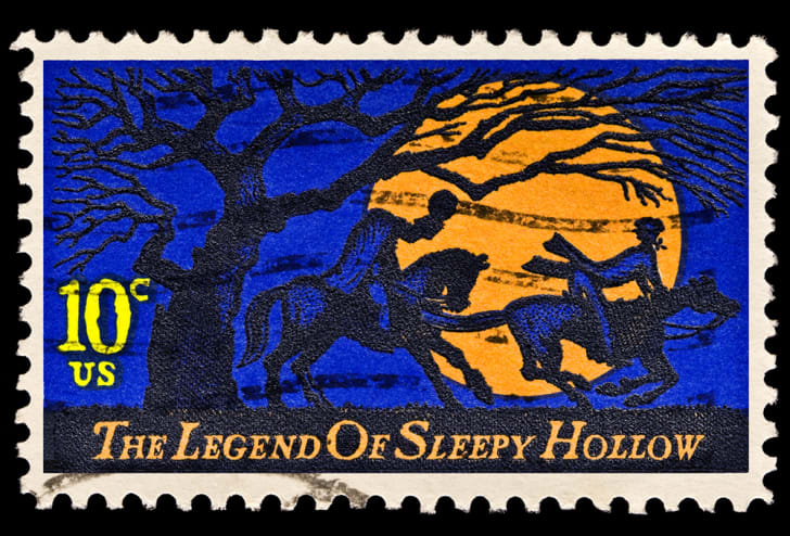 Sello de jinete sin cabeza de la leyenda de Sleepy Hollow