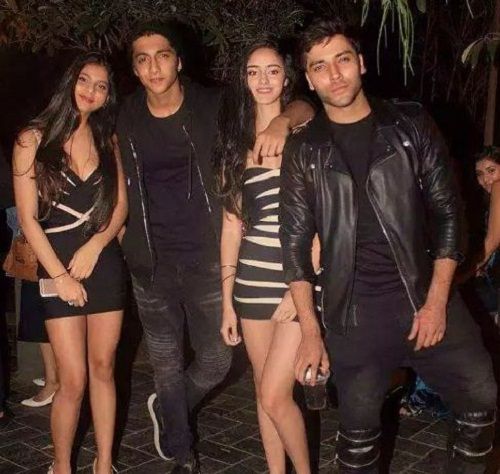 Comerciante de Arbaaz con Suhana Khan, Aryan Khan y Ananya Pandey