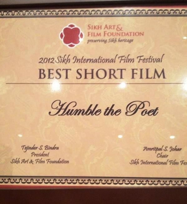 Documental sobre Humble The Poet gana Mejor Cortometraje en 2012