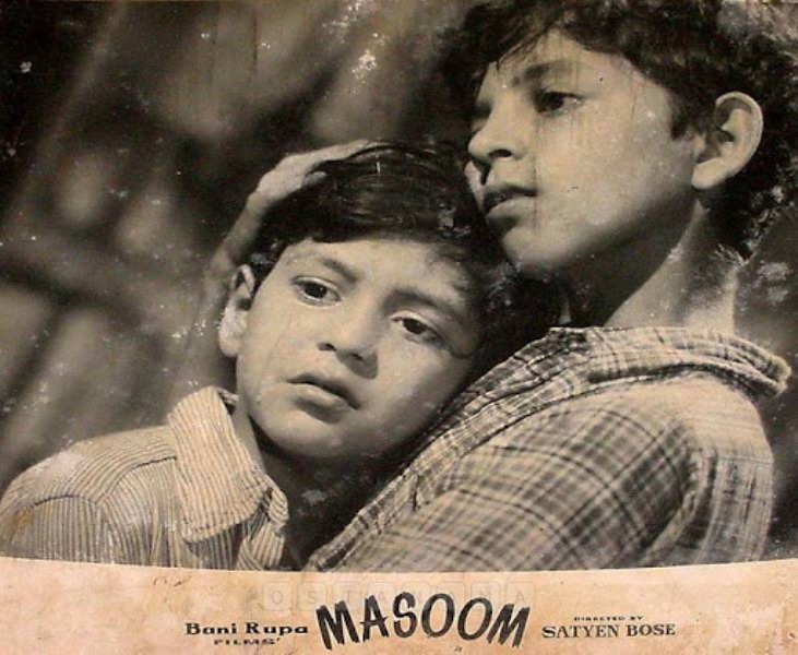 Ghanshyam Nayak como artista infantil en la pel&iacute;cula de 1960 Masoom