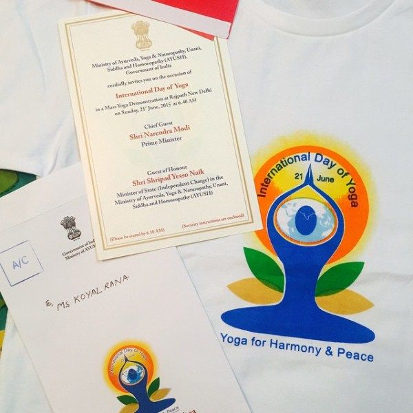 Koyal Rana invitado al evento de demostraci&oacute;n MassYoga en 2015