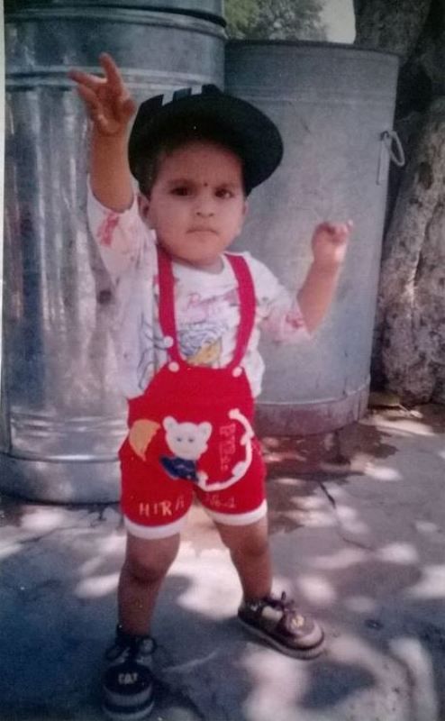 Foto de la infancia de Piyush Gurbhele