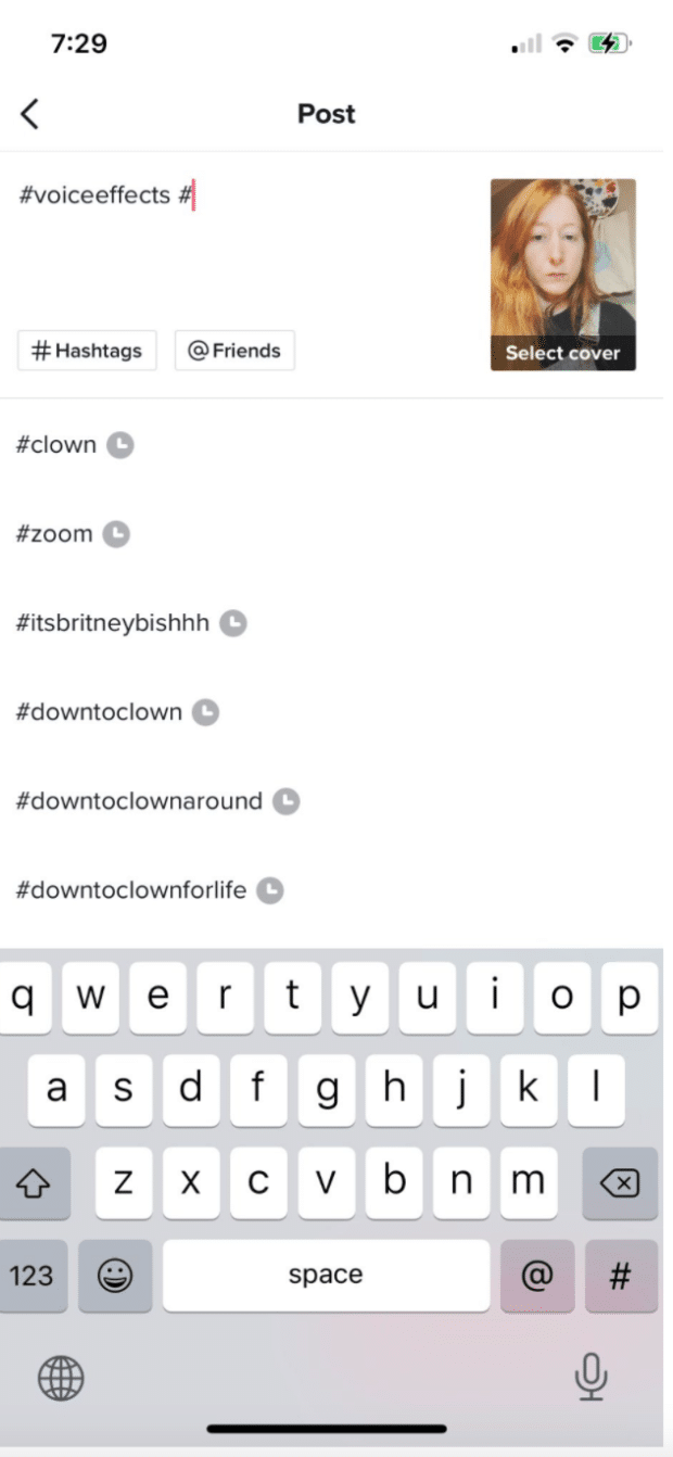 hashtags de tendencias en TikTok