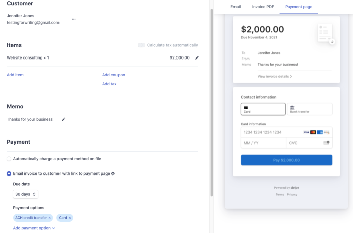 Pagos por transferencia bancaria de Stripe