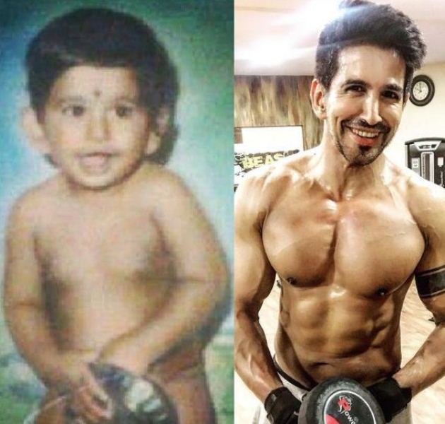 Vishal cuando era ni&ntilde;o y ahora