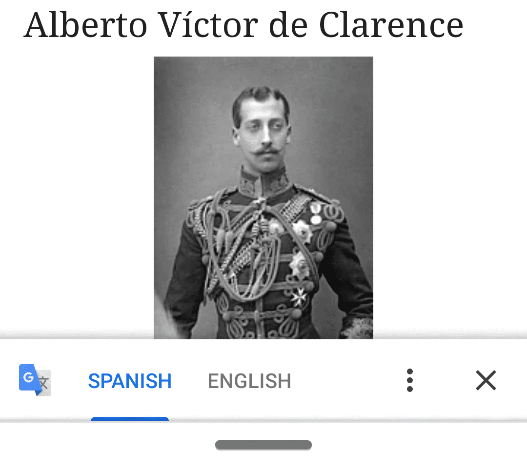 Ventana emergente de traducci&oacute;n de Android