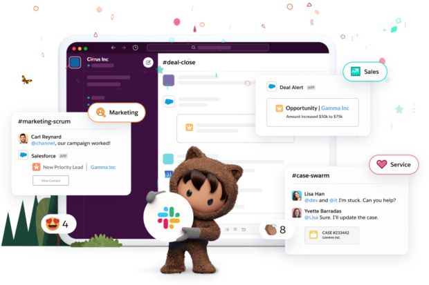Las 7 mejores soluciones de software de servicio al cliente para 2021 Colaboración entre equipos de Salesforce CRM