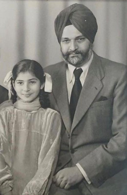 Preneet de ni&ntilde;a con su padre