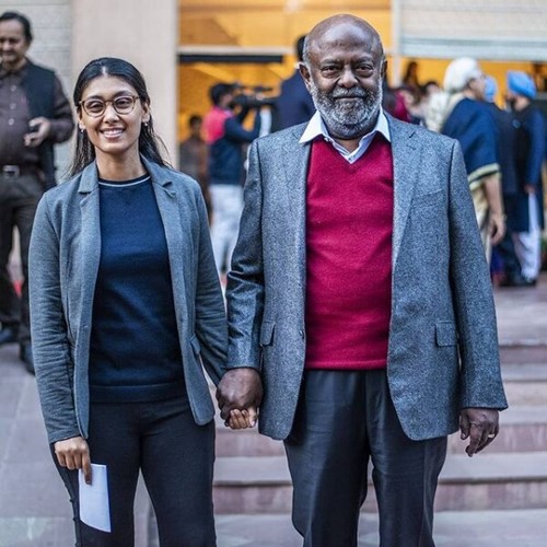 Shiv Nadar con su hija, Roshni Nadar