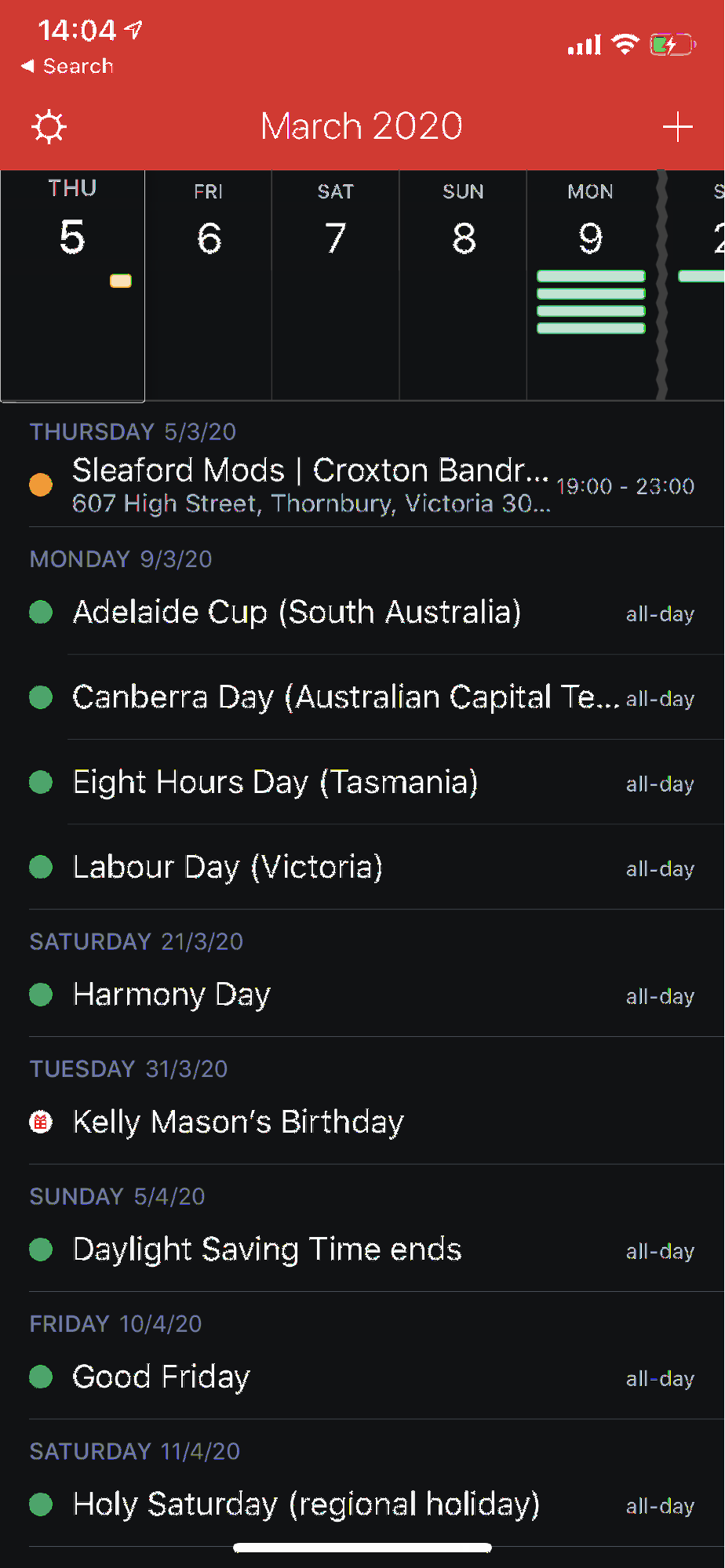 Captura de pantalla de Fantastical 2 Captura de pantalla de Fantastical 2