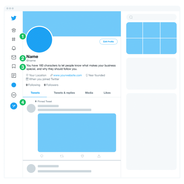 crear un perfil en Twitter con foto, nombre para mostrar, biograf&iacute;a y tweet anclado