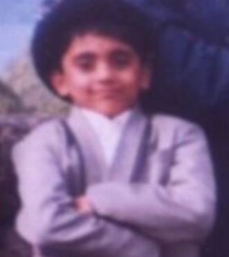 Foto de la infancia de Ajaz Patel