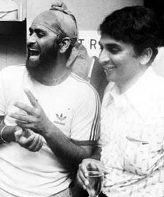 Bishan Singh Bedi con Sunil Gavaskar