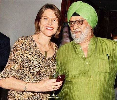 Bishan Singh Bedi con su primera esposa Gleninth