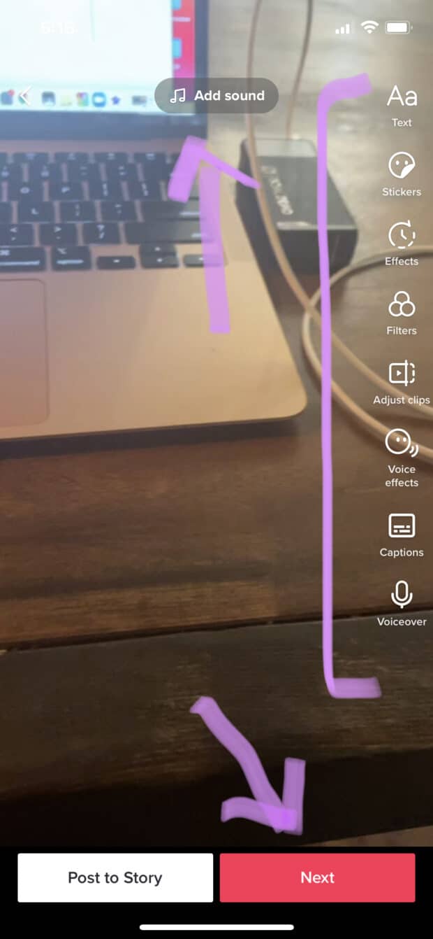 agregar sonido en TikTok