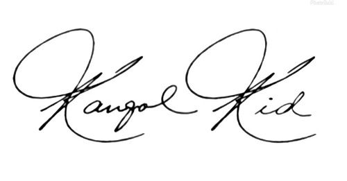 Aut&oacute;grafo de Kangol Kid