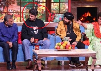 Kanwaljit en el set de 'The Kapil Sharma Show'