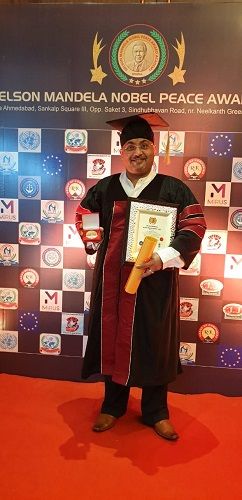 Mahhaguru Gaurav Mittal gana el Premio de la Paz Nelson Mandela