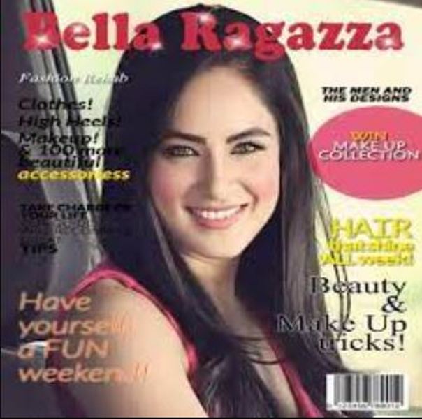 Pooja Bose en la portada de una revista