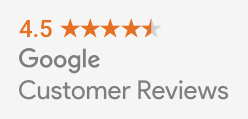 Trust Badges 101: Cómo generar confianza y aumentar las conversiones de comercio electrónico La insignia de confianza de Reseñas de Clientes en Google muestra 4.5 estrellas.