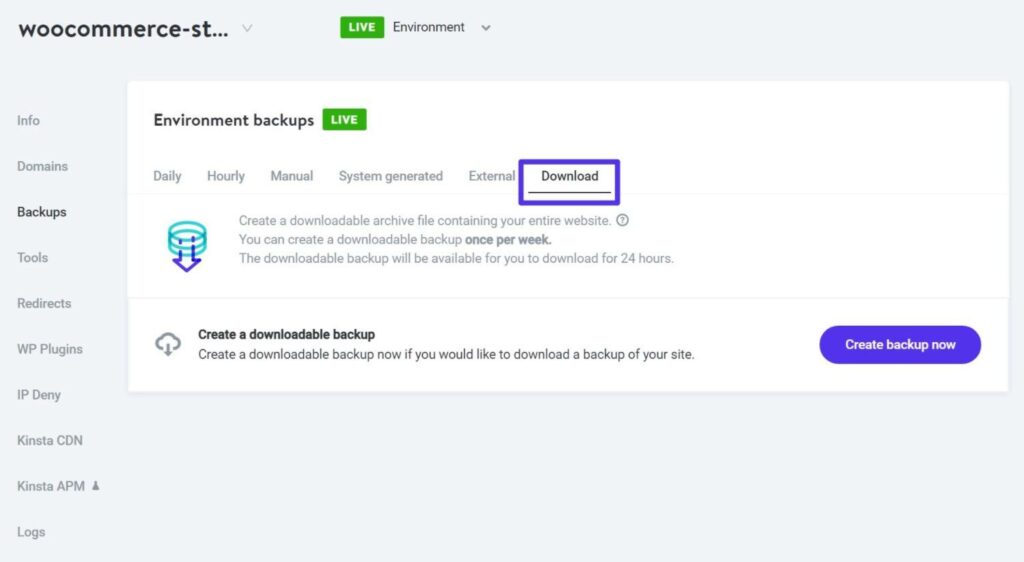 Cómo hacer una copia de seguridad de la base de datos de WooCommerce para proteger los datos de su tienda Cómo descargar una copia de seguridad en su computadora local.