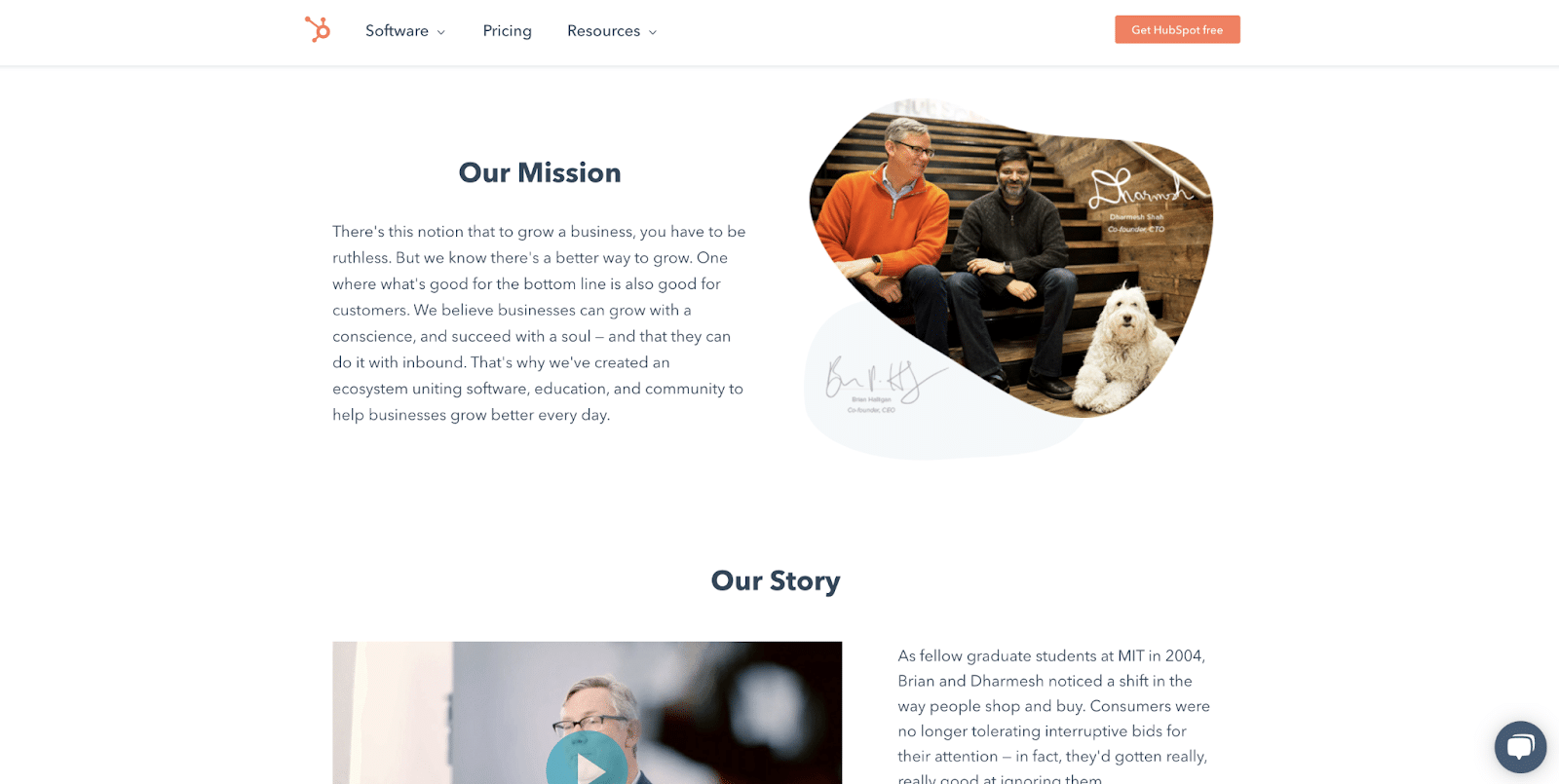 30 ejemplos de páginas Stellar Acerca de nosotros para inspirarte Página Acerca de nosotros de Hubspot