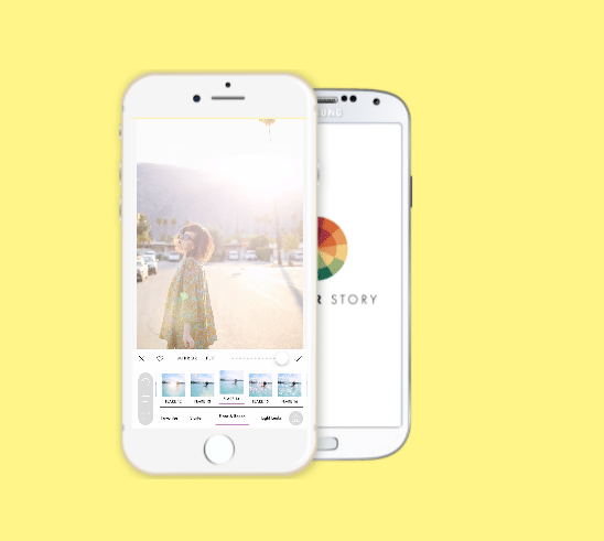 una foto de Instagram editada con A Color Story