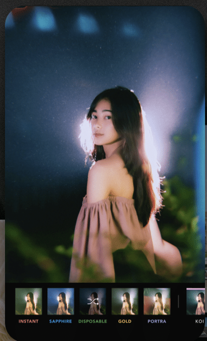 una foto de Instagram editada con Afterlight