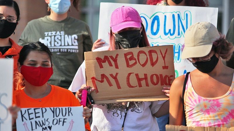 Protesta contra la ley del aborto