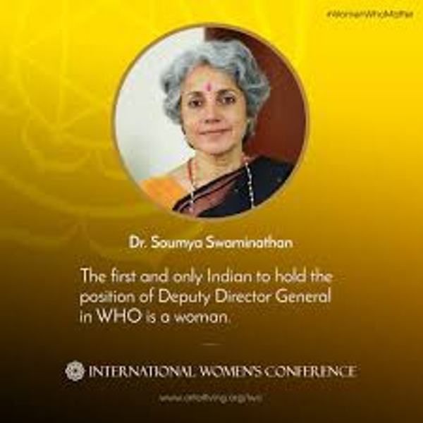 Soumya Swaminathan Director General Adjunto de la OMS