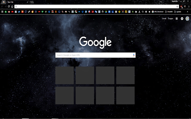 Batalla de navegadores: Microsoft Edge vs Chrome Tema del espacio oscuro para Google Chrome