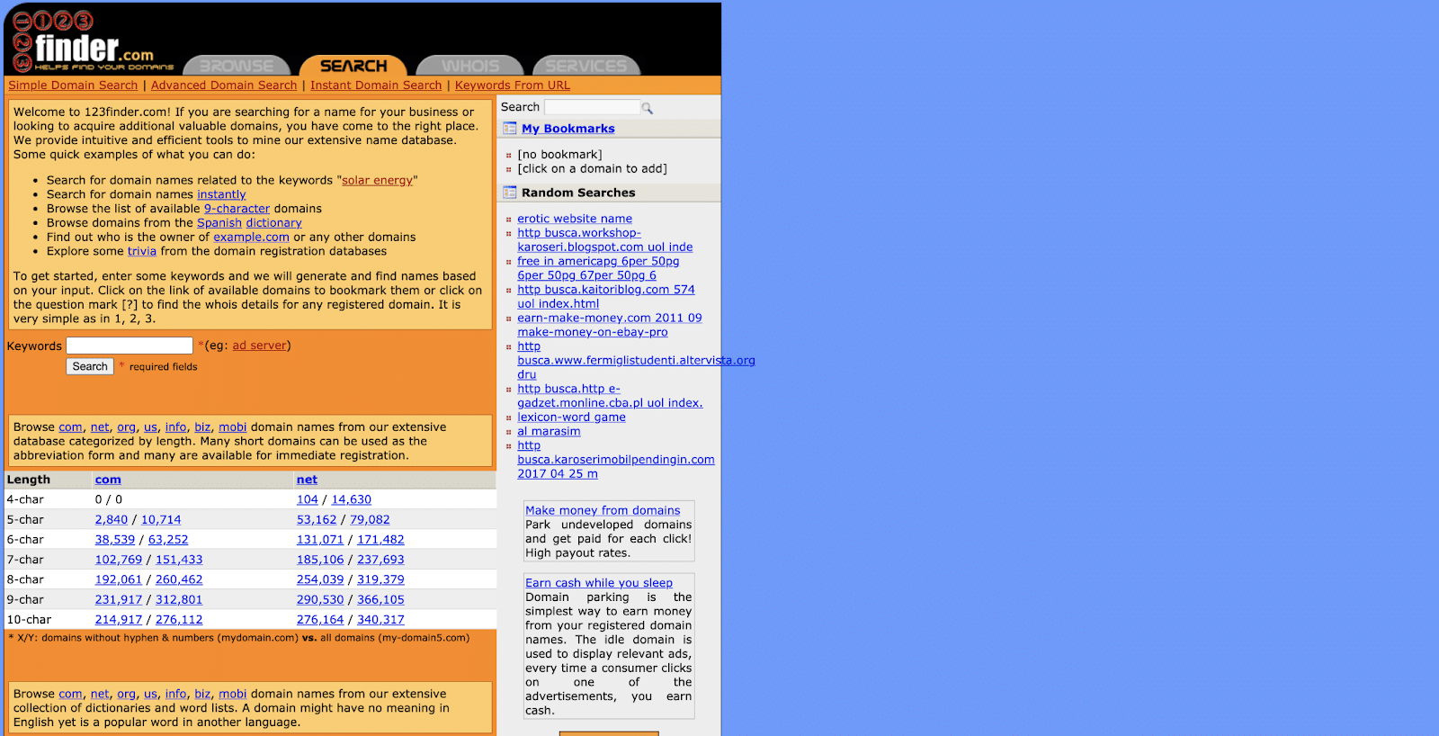 123Finder.com tiene en cuenta las limitaciones t&eacute;cnicas