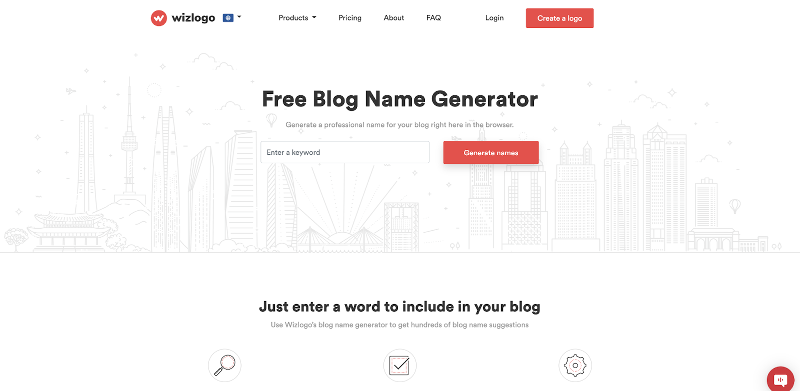 Wizlogo es un generador de nombres de blogs gratuito y f&aacute;cil de usar