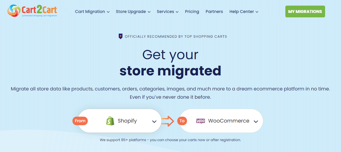 Cómo migrar de Shopify a WooCommerce (en 8 pasos) carrito2carrito