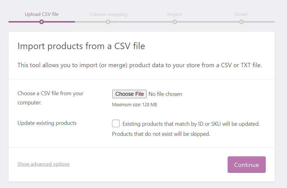 Cómo migrar de Shopify a WooCommerce (en 8 pasos) Elige productos para importar