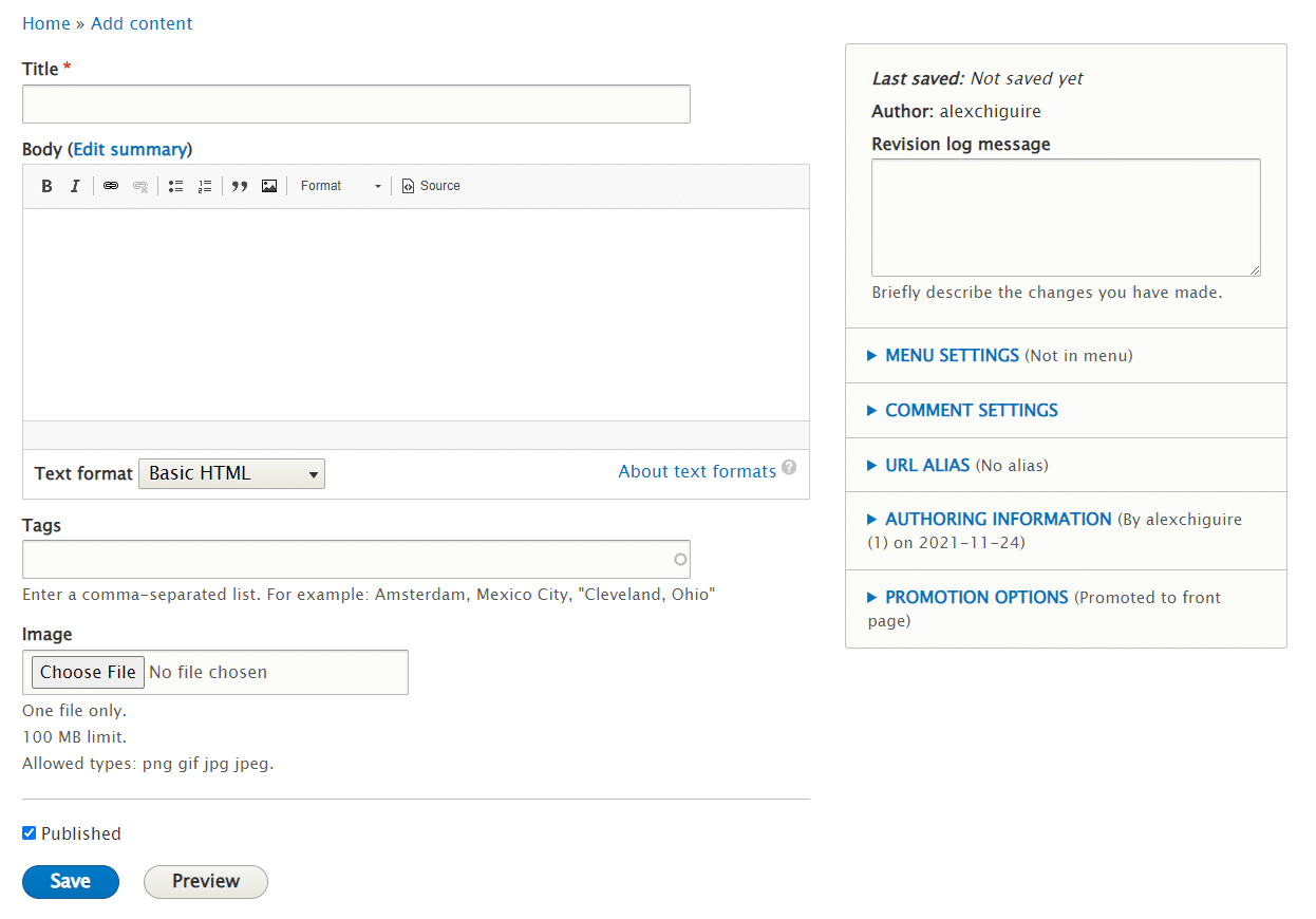 Cómo migrar de Drupal a WordPress (en 10 pasos) Elija la configuración del campo de imagen
