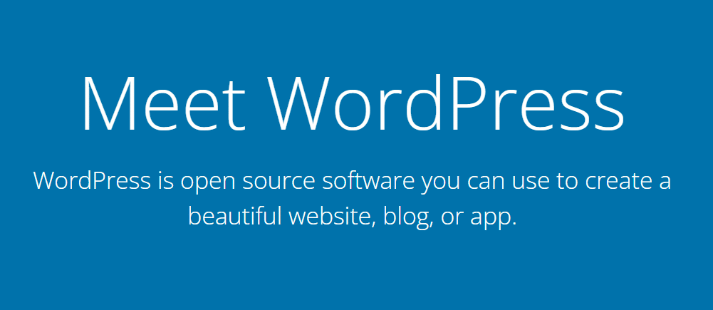 Cómo migrar de Drupal a WordPress (en 10 pasos) La página de inicio de WordPres