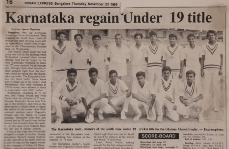 Rahul Dravid Wiki, altura, edad, novia, esposa, hijos, familia, biografía y más Rahul Dravid quinto de izquierda a derecha